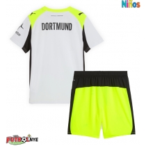 Camiseta Borussia Dortmund Visitante Equipación para niños 2025-26 manga corta (+ pantalones cortos)